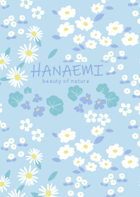 HANAEMI small flower -Blue-