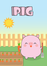 So Cute Fat Pink Pig Theme