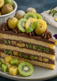 Kiwi Chocolate Shortcake-I LOVE CAKEj