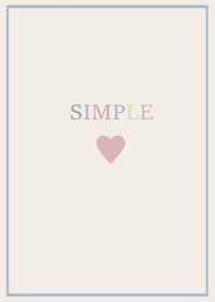 大人のシンプルハート -dusty5color-