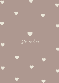pattern heart (dustybrown)