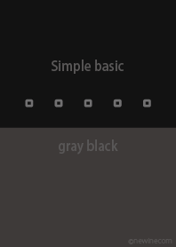 Simple basic gray black