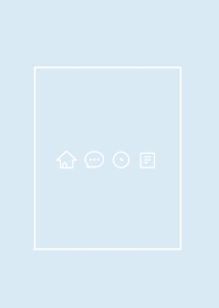 シンプル。水色