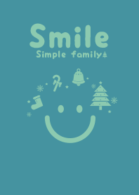 Smile & Xmas tree Pale saxophone blue