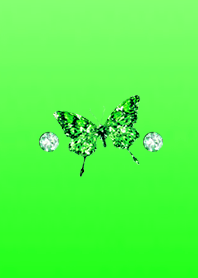 運気が上がるエメラルドダイヤ蝶2