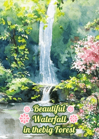 Beautiful Waterfall In The Big Forest