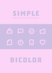 Simple BICOLOR [PinkPurple] No.213