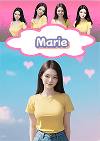Marie Yellow shirt,jeans Pi02