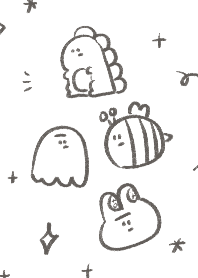 多多欸 | 黑白塗鴉風