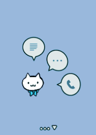 Ribbon cat light blue