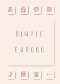 SIMPLE EMBOSS(PINK_02)