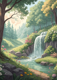 Waterfall in the Forest