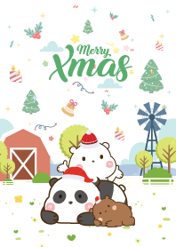 หมีสามตัว ฟาร์ม วันคริสต์มาส คาวาอี้