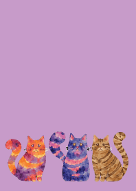 Amusing Cats02 light purple