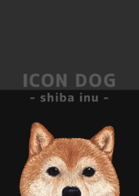 ICON DOG - shiba inu - BLACK/04