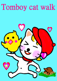 おてんば猫の散歩