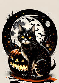 halloween cat 055A6d