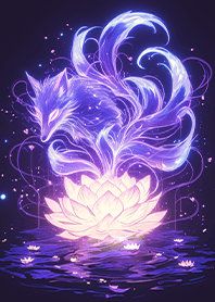 ⭐召喚的紫蓮花九尾妖狐❤️