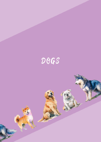 light purple 元気な犬たち2