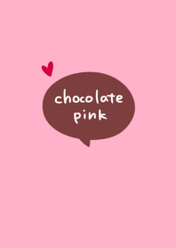 Chocolate pink balloon