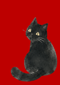 A unique cat01 red & beige