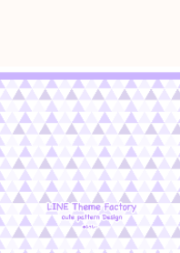 cute pattern design -purple triangle-