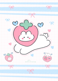 Cute bunny with berry :)
