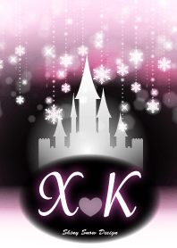 X&K-Initial-Snow Castle-Baby pink