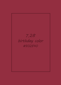 生日代表色-7月28日
