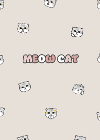 neko head3 / dark beige