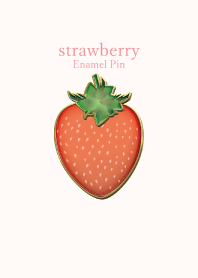 strawberry Enamel Pin.