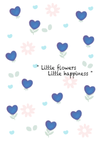 mini blue heart flowers 10