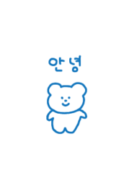 korea bear:)blue