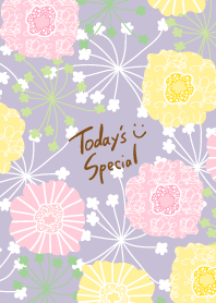 North European floral Purple smile3Japan