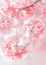 Wishing Peach Fox Crystal Ball JP