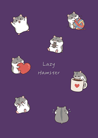 Hamster Lazy Daily Life(dark purple)