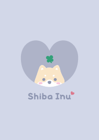 Shiba Inu2 Clover - BluePurple
