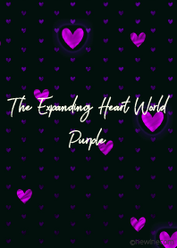 The expanding heart world purple