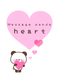 Message panda heart