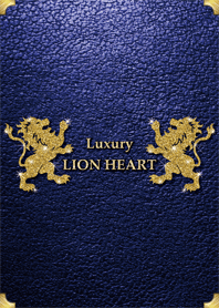 Luxury LION HEART -Navy Leather-