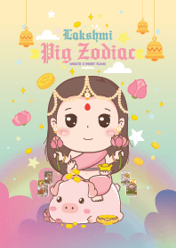 Lakshmi & Pig Zodiac : Wealth