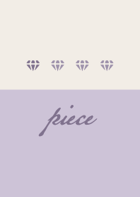 Lavender purple.Diamond