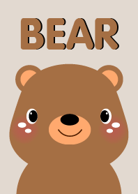 Simple Lovely Brown Bear Theme