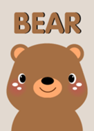 Simple Lovely Brown Bear Theme