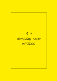 birthday color - June 4