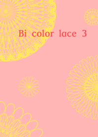 お花とリボンレース-バイカラー3-