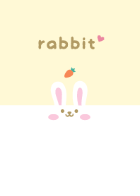 Rabbits. carrot - Yellow
