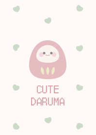 Cute Daruma [red/beige]