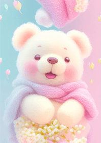 Cotton candy bear