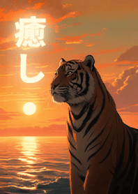 Zen-夕日を眺めるトラ2.1